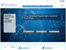 Tablet Screenshot of bluepatent.com